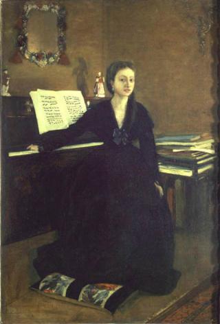 Madame Camus at the Piano (1869)