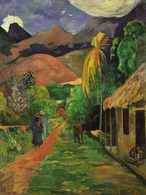 Paul Gauguin's Street in Tahiti